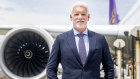Sydney Airport CEO Scott Charlton on the tarmac on Wednesday.