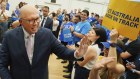Peter Dutton at Sunday’s rally in Mount Waverley in Melbourne’s south-east.