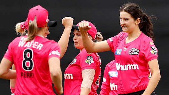 Sixers bowler Stella Campbell.