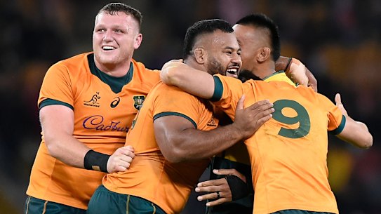 The Wallabies snatched victory after the final siren at Suncorp Stadium.
