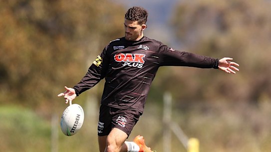 Nathan Cleary’s kicking game is at the centre of South Sydney’s concerns.