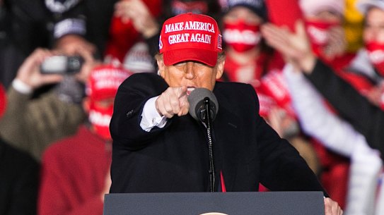 He wants you ... to vote for him. Donald Trump campaigns in Wisconsin on Saturday.
