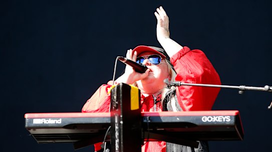 Goose-bump inducing pop star: Tones and I. Pictured here at Splendour in the Grass.