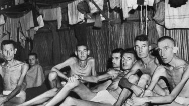 Australian POWs in Singapore c 1945. 