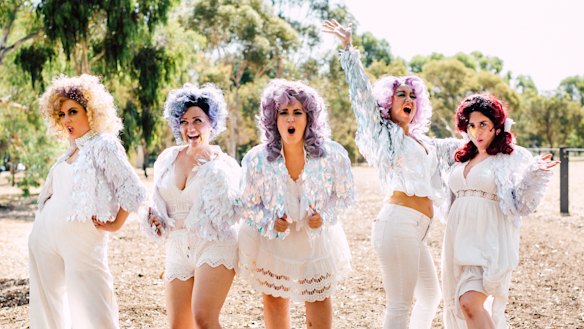 Members of the Fringe Wives Club, wondering why more people are not more fired up about issues impacting Australian women.