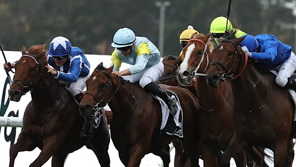 Things got desperately tight in the closing stages of the $10 million race.