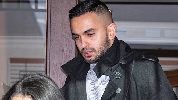 Eathan Cruse leaves the Supreme Court on Monday.