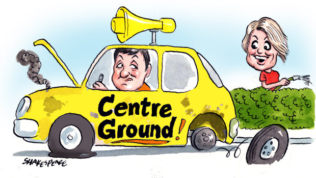 Centre Ground, the Business Council's political campaigning outfit, has been disbanded. Illustration: John Shakespeare