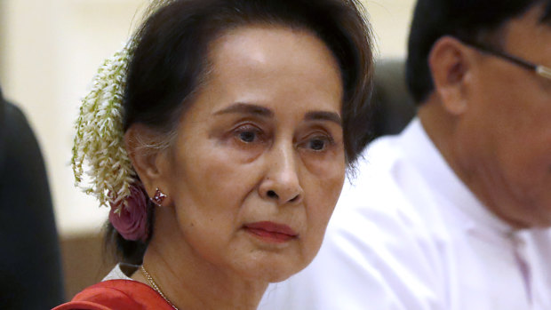 Aung San Suu Kyi’s governing National League for Democracy Party was overthrown by the military.