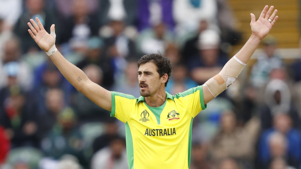 Keeping it simple: Mitchell Starc is in good form this World Cup.