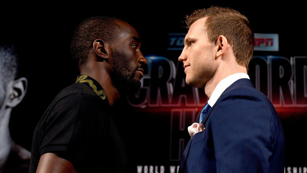 Face off: Terence Crawford and Jeff Horn. 