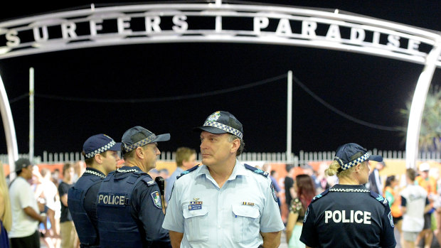 An increased police presence will continue on the Gold Coast as interstate schoolies are set to arrive.