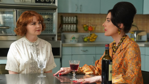 Ginnifer Goodwin and Alicia Coppola in a scene from Why Women Kill. 