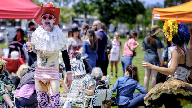 Sydney costume designer Marty Jay took home $150 in prizemoney for his efforts.