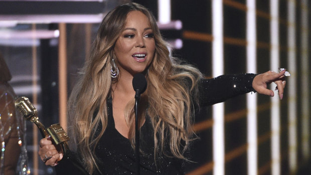 Mariah Carey accepts her Icon Award.