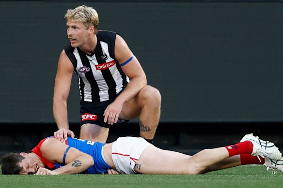 Billy Frampton was immediately concerned for his 2023 premiership teammate Brody Mihocek.