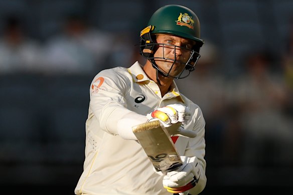 Alex Carey couldn’t believe his first-innings dismissal.
