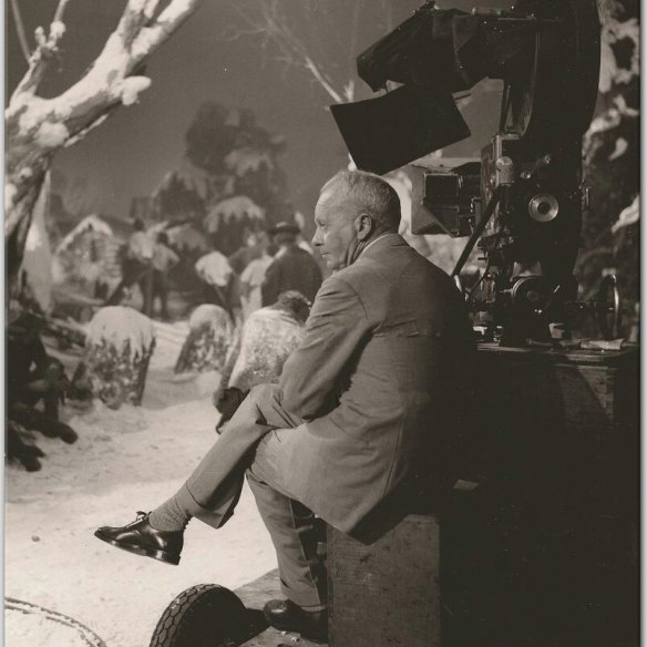 John Farrow on the set of his last film.