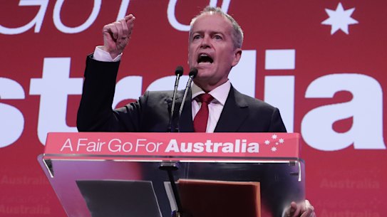 Opposition Leader Bill Shorten addresses the Australian Labor Party (ALP) Conference.