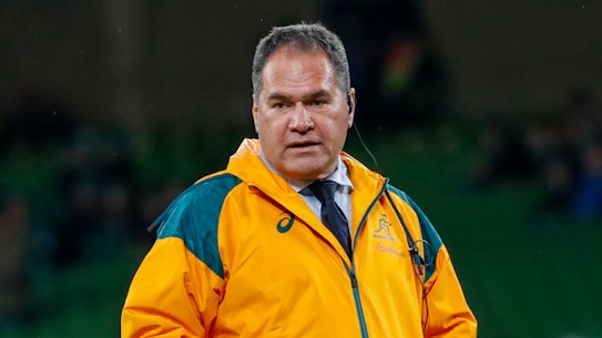 Dave Rennie at the Aviva Stadium in Dublin before kick-off.