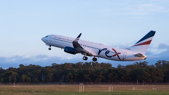 Rex launched Melbourne-Sydney jet services in March.