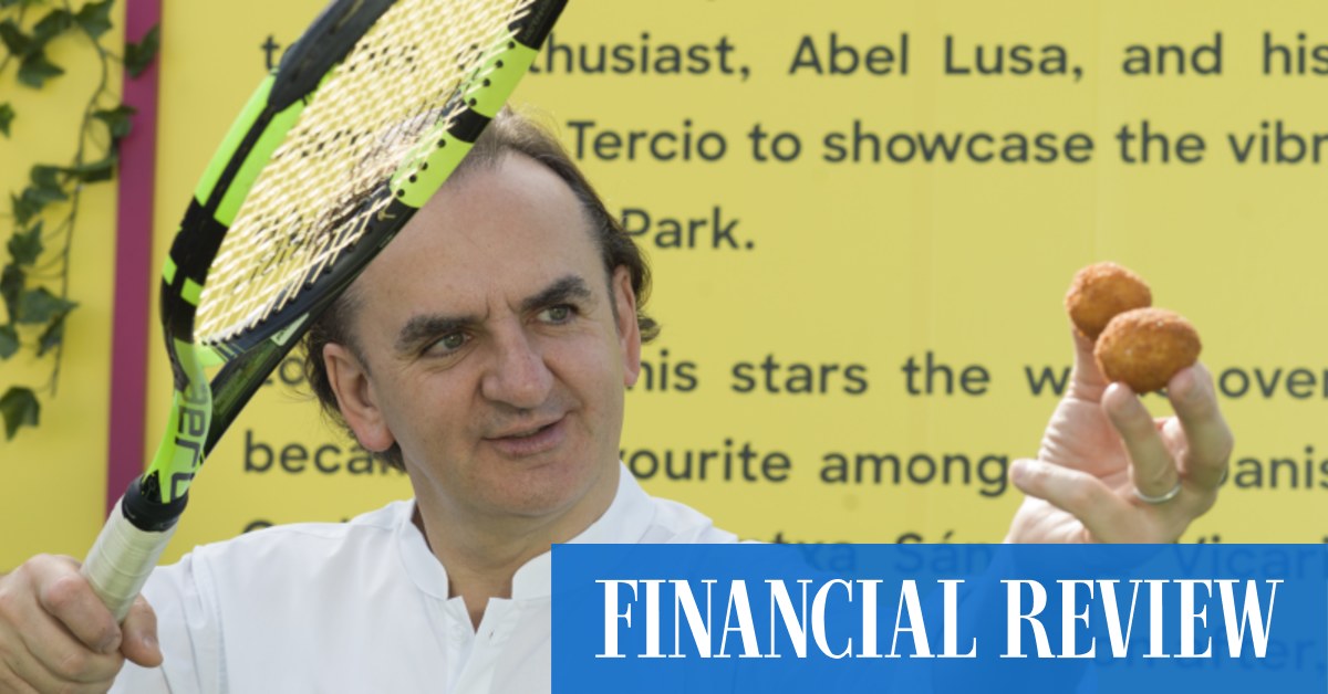 Spanish restaurateur Abel Lusa joins the culinary aces serving up great dishes at the 2024 Australian Open - Vimarsana News