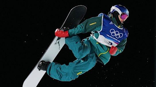 Scotty James during his first run in the men’s qualifying on Wednesday night.