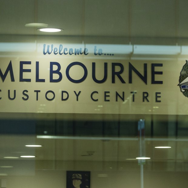 The Melbourne Custody Centre on Lonsdale Street, below the Melbourne Magistrates’ Court.
