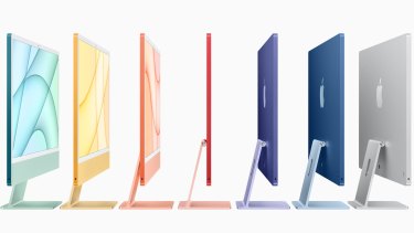 Apple’s new iMac is available in a range of colours.