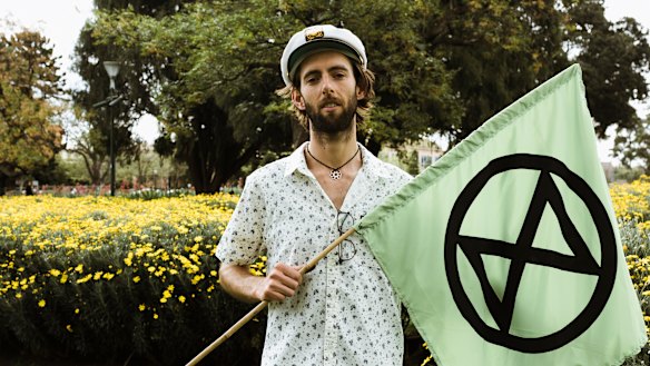 Protester Andrew George is sorry, but says the protest must go on.