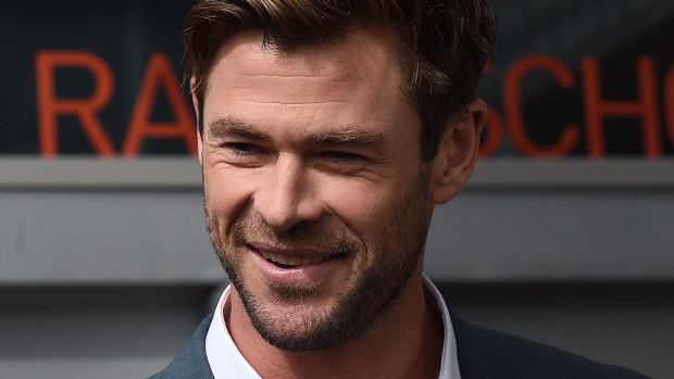 Chris Hemsworth in Sydney on Friday. 