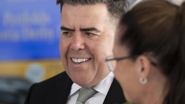 Speaker Milton Dick at Flemington on Derby Day.