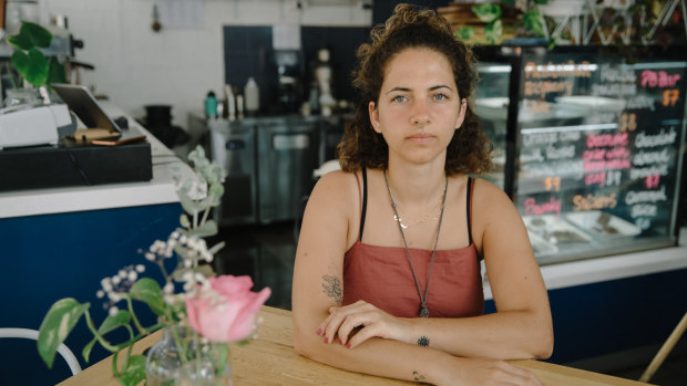 Sarah Shaweesh, owner of Khamsa Cafe in Newtown, which is offering free food to casual workers and freelancers.