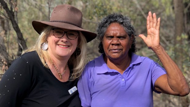 Lisa Wright says her students and their families have become part of her extended family. Wright (left) is pictured here with local elder  Aunty Josie Byno. 
