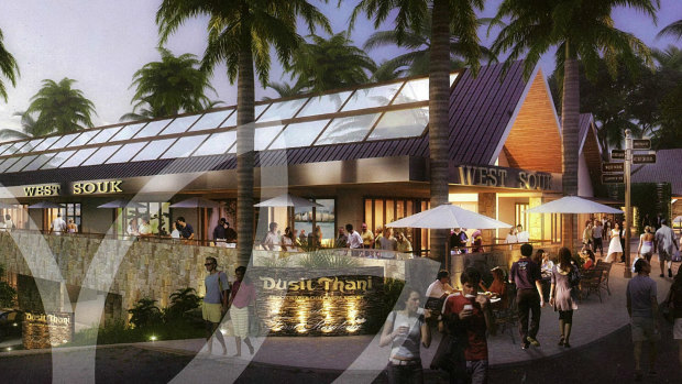 An artist's impression of the proposed Dusit Thani Brookwater Golf and Spa. Dusit Thani later terminated its relationship with Mr Turner.