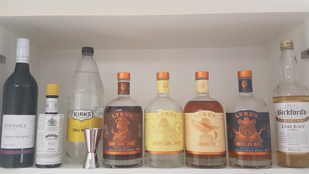 Building your fake booze cabinet: it's all about psychology. 