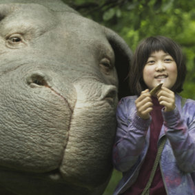 Okja featured an oversized pig threatened by destructive humans. 