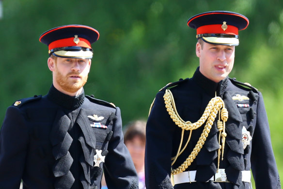 Princes Harry and William - pictured at Harry’s wedding in 2018 - will reunite at their grandfather’s funeral for the first time since the Oprah interview.