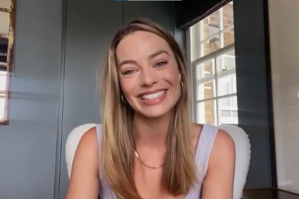 Margot Robbie was one of the famous alumni to send wedding wishes from afar.
