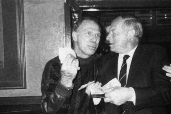Arthur Stanley “Neddy” Smith with former detective and convicted murderer Roger Rogerson.