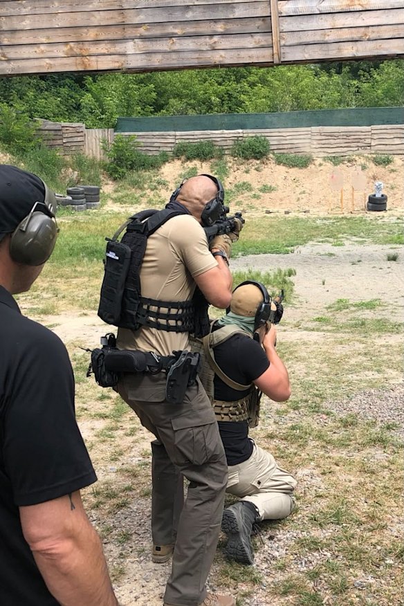 Joule Sullivan met and trained the Tate brothers in weapons and defensive tactics in 2019. 