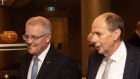 Former prime minister Scott Morrison and Grant King 