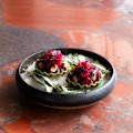 Salt baked beetroot tart.