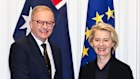Prime Minister Anthony Albanese met European Commission President Ursula von der Leyen after attending the Inauguration Mass of Pope Leo XIV in Rome on May 18.
