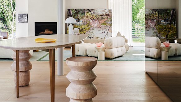 New limed oak timber floors create a tactile and more tranquil feel.