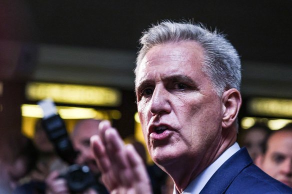 Former Speaker Kevin McCarthy is alleged to have elbowed his colleague in the back, who then chased McCarthy down the hall while shouting at him.