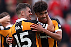 Hull City veteran John Egan and Lucas Herrington. 