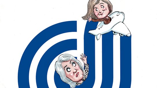 Judith Neilson and Prue Clark.