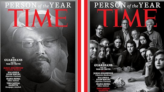 Time will honour their Person of the Year over four magazine covers.