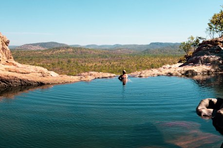 Nature’s infinity pool at Gunlom Falls.